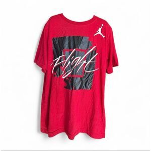 Youth Boys Jordan Flight Basketball Cotton Graphic Tee Shirt - Sz M